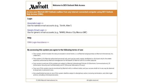 marriott webmail|outlook 365 owa marriott.